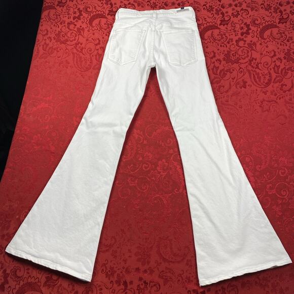 Citizens of Humanity Midrise Super Flare Jeans 27 White 27x32" Inseam Boho - Picture 5 of 12